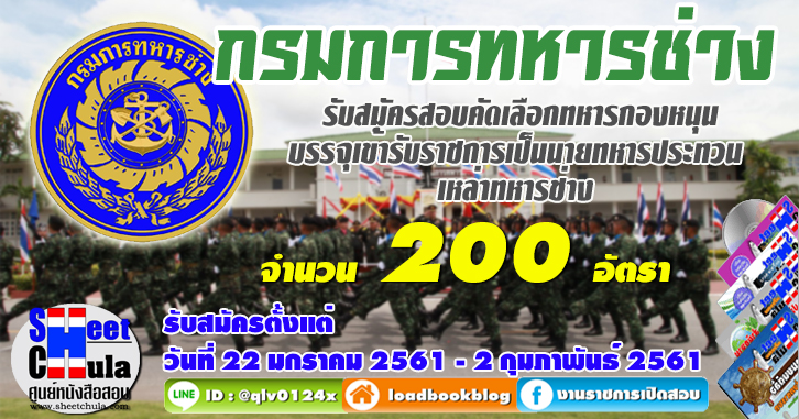 แนวข้อสอบ นายทหารประทวน กรมการทหารช่าง คู่มือสอบ นายทหารประทวน กรมการทหารช่าง หนังสือสอบ นายทหารประทวน กรมการทหารช่าง